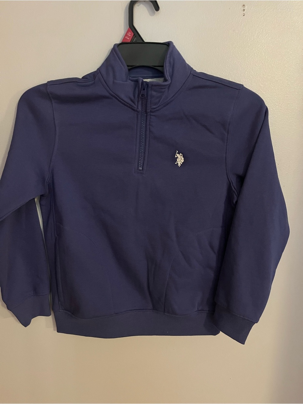 U.S. Polo Assn. Kids Quarter-Zip Sweatshirt - Navy